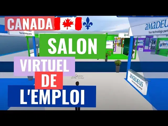 Video thumbnail for Salon virtuel de l'emploi et de la formation continue au 🇨🇦 Québec 7 et 8 Avril 2021