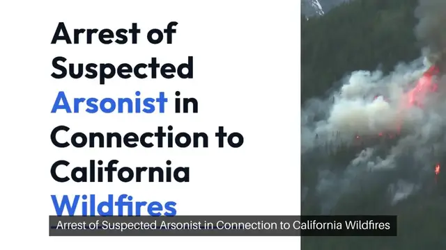 Video thumbnail for Arrest of Suspected Arsonist in Connection to California Wildfires by LAPD
