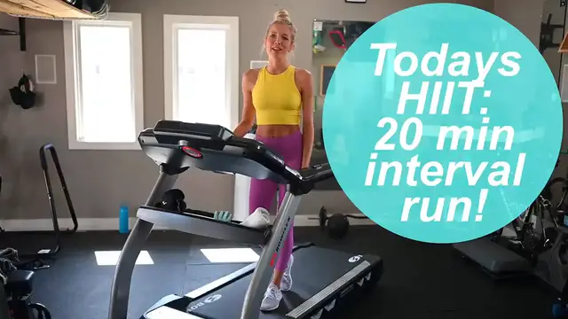 Video thumbnail for 20-Min Interval Run + Giveaway! Burn 1000+ Calories
