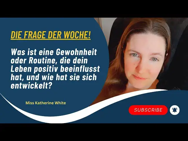 'Video thumbnail for Was ist eine Gewohnheit, die dein Leben positiv beeinflusst hat, und wie hat sie sich entwickelt?'