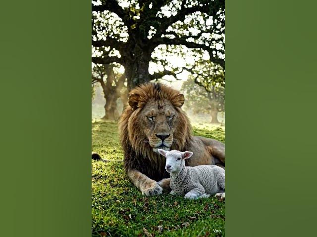 Video thumbnail for The Bible Says "The lion will lay with the lamb! #faithbased #motivation #God's word
