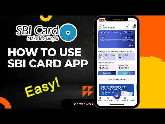 Video thumbnail for 💥SBI Card App: How To Block, Pin Change, Statement, Mobile Number & Email Change and Many More!
