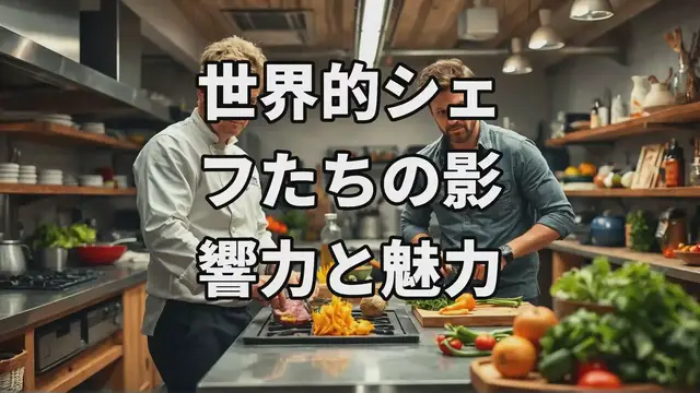 Video thumbnail for 世界的シェフたちの影響力と魅力