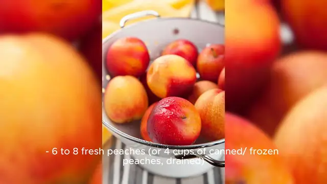 Video thumbnail for peach crisp recipe