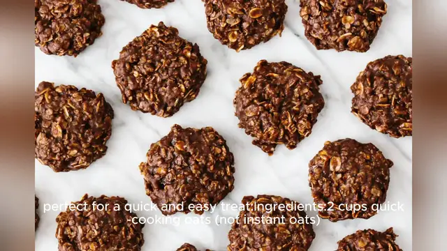 Video thumbnail for recipe for no bake cookies