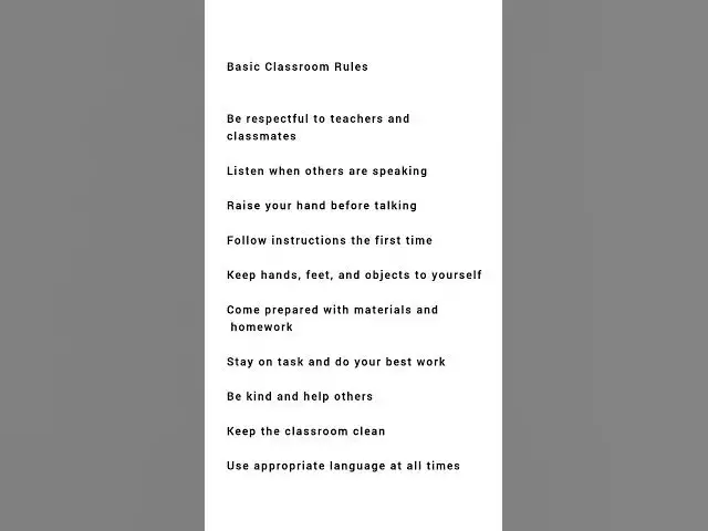 Video thumbnail for classroom rules part 2 #learnenglish #learnenglishgrammar #english