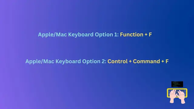 Video thumbnail for Mac Shortcut for Fullscreen mode for App Window