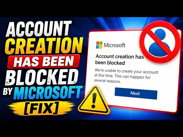 Video thumbnail for Account creation has been blocked by Microsoft [Fix]