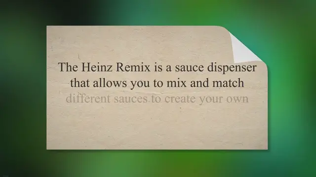Video thumbnail for Heinz Remix is revolutionizing how we enjoy our favorite condiments (really) -