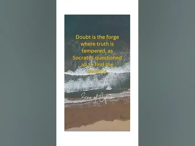 Video thumbnail for "Doubt: The Path to Truth" #shorts