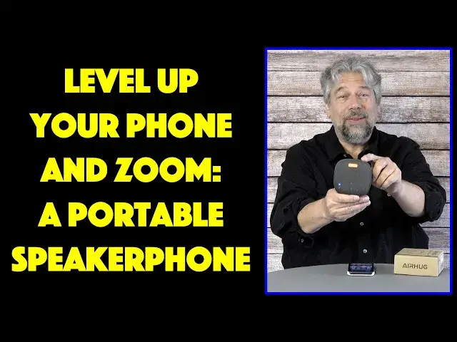 'Video thumbnail for AIRHUG Portable Bluetooth Speakerphone -- DEMO & REVIEW'