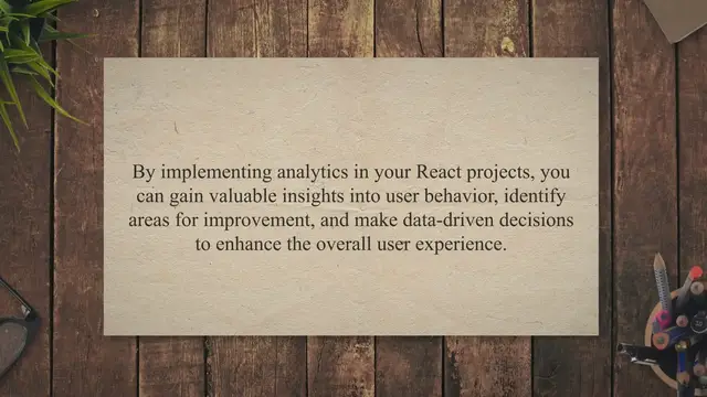 'Video thumbnail for Unleashing the Power of Analytics in React: From Setup to Insights'