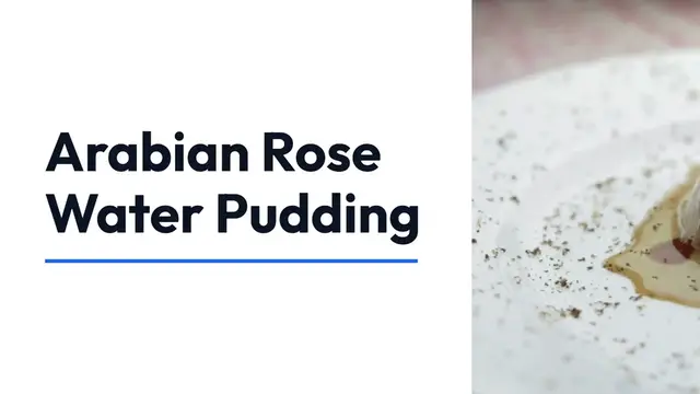 Video thumbnail for Luxurious Arabian Rose Water Pudding