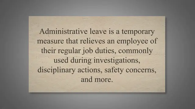 'Video thumbnail for Administrative Leave Meaning: A Comprehensive Guide - LeaveAdvice.com'