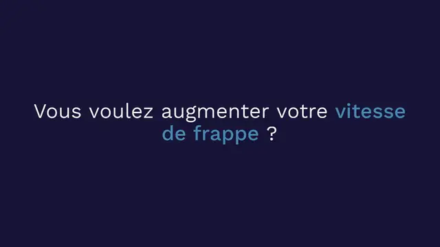 Video thumbnail for Test WPM | Test de dactylographie en mots par minute