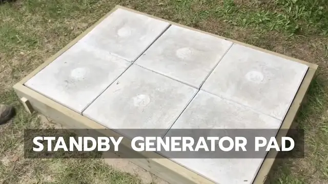 'Video thumbnail for STANDBY GENERATOR PAD: How to Build a Great Pad Without Pouring Concrete'