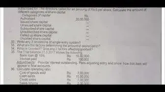 Video thumbnail for 12th Accountancy Second Revision 2019 - Question Paper (Tiruppur District) | (English Medium)