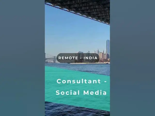 Video thumbnail for Remote Social Media Coordinator & Content Creator Consultant Jobs in India #workfromhomejobs #hiring