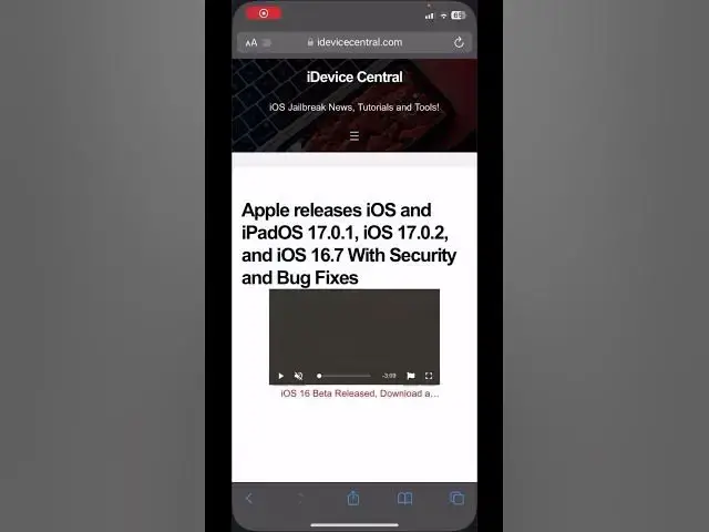 Video thumbnail for iOS 16.7, iOS 17.0.1, and iOS 10.0.2 RELEASED with Trollstore 2 BUG!