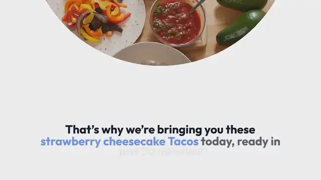 Video thumbnail for Strawberry Cheesecake Tacos