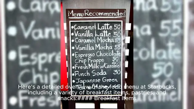 Video thumbnail for starbucks food menu Price
