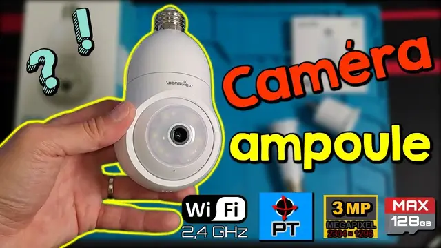 Video thumbnail for Installer une caméra ampoule motorisée | Vidéosurveillance discrète en WiFi