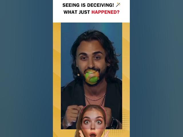 Video thumbnail for Seeing is deceiving! 🪄 What just happened?