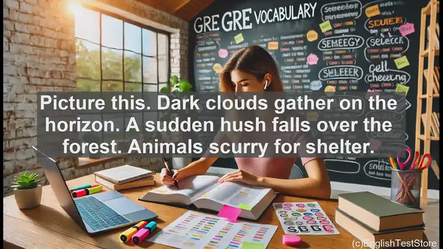 Video thumbnail for GRE Vocabulary Lesson: Ominous - Foreboding Portents and Impending Danger