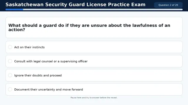 Video thumbnail for Saskatchewan Security Guard License Practice Exam