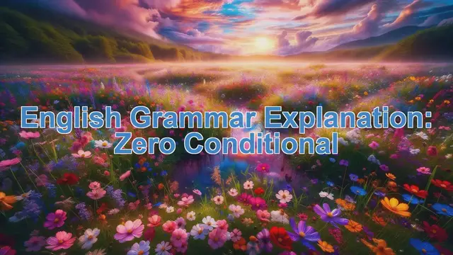 Video thumbnail for English Grammar Explanation: Zero conditional