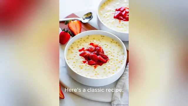 Video thumbnail for tapioca pudding recipe