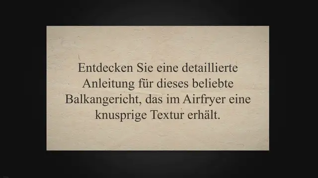 Video thumbnail for Cevapcici im Airfryer