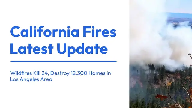 Video thumbnail for California Fires Latest Update | Wildfires Kill 24, Destroy 12,300 Homes in Los Angeles Area