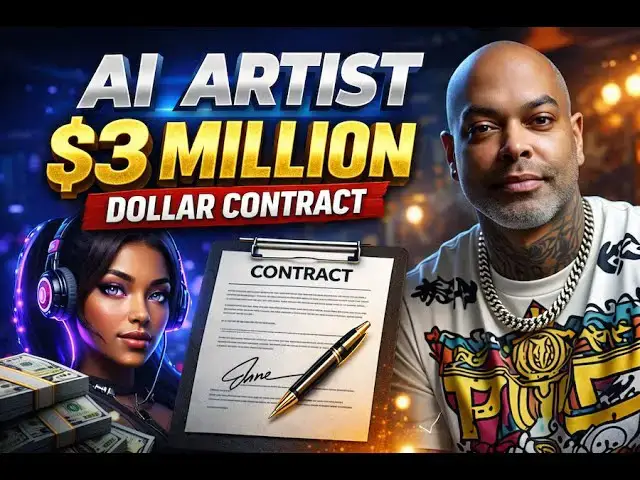 Video thumbnail for AI Artist Gets $3 Million Music Deal — What This Really Means | @Kbizzy2Official