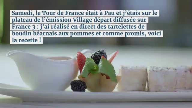 Video thumbnail for Tartelettes de boudin béarnais aux pommes