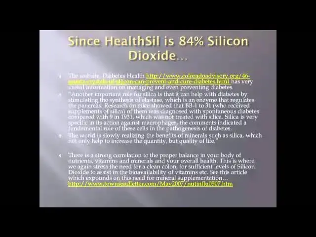 'Video thumbnail for HealthSil helps diabetes'