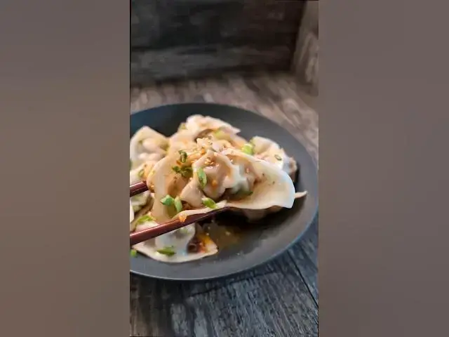 'Video thumbnail for The easiest way to fold dumplings  #shorts #dumplings #howto'