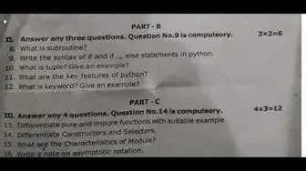 Video thumbnail for 12th Computer Science First Mid Term Question Paper 2019-20 | Nagapattinam District | English Medium
