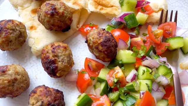 Video thumbnail for Lamb Meatballs with Shirazi Salad