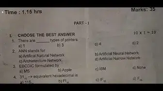 Video thumbnail for 11th Computer Science First Mid Term Question Paper 2018-19 | Tirunelveli District | English Medium