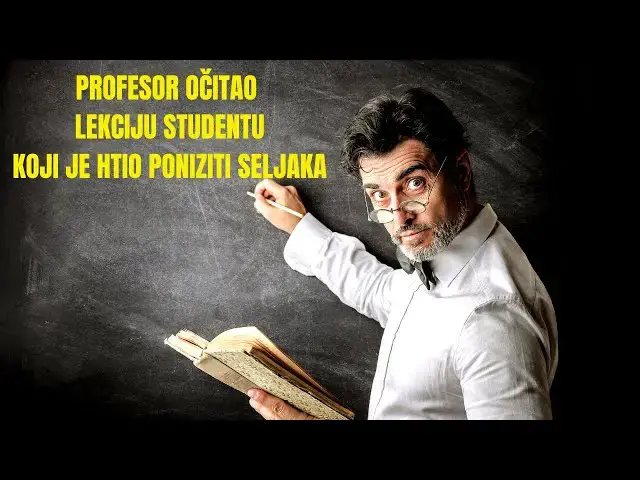 Video thumbnail for Profesor očitao lekciju studentu koji je htio poniziti seljaka