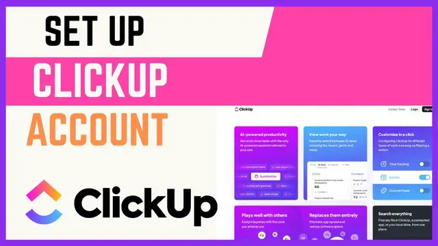 Video thumbnail for How To Create And Set Up ClickUp Account