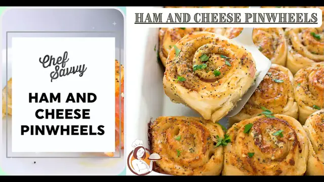 Video thumbnail for HAM AND CHEESE PINWHEELS