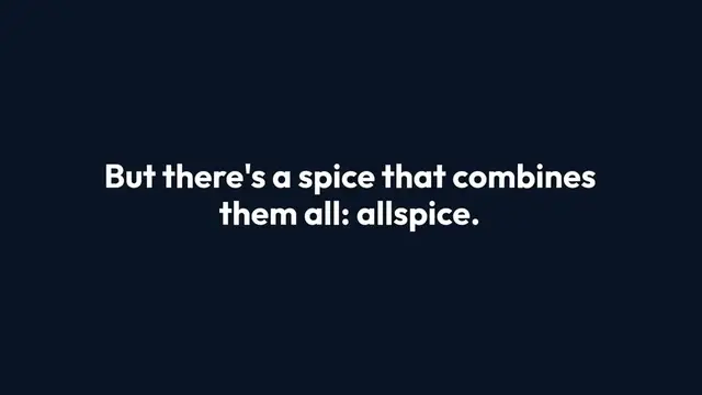 Video thumbnail for Allspice – The Spice of Depth and Complexity