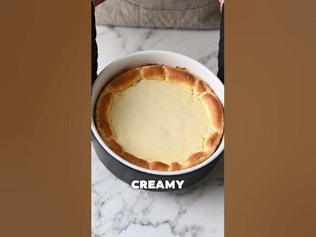 Video thumbnail for Viral 2-Ingredient Protein Cheesecake | Creamy Yogurt Dessert #easyrecipe