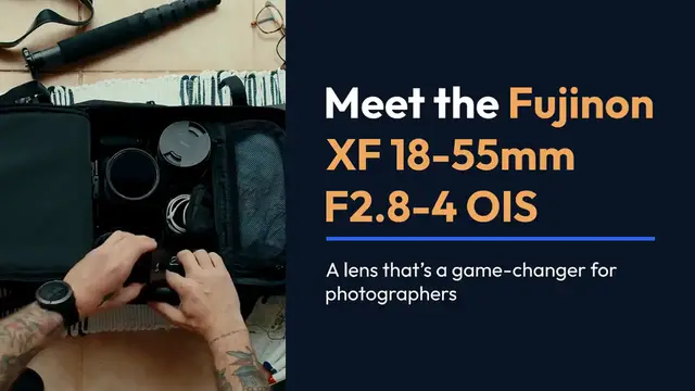 Video thumbnail for Fujinon XF 18-55mm F2.8-4 OIS – A Versatile Lens for Every Moment
