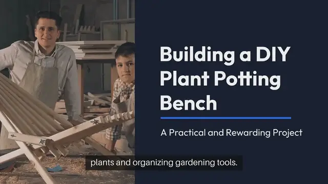 Video thumbnail for DIY Plant Potting Bench