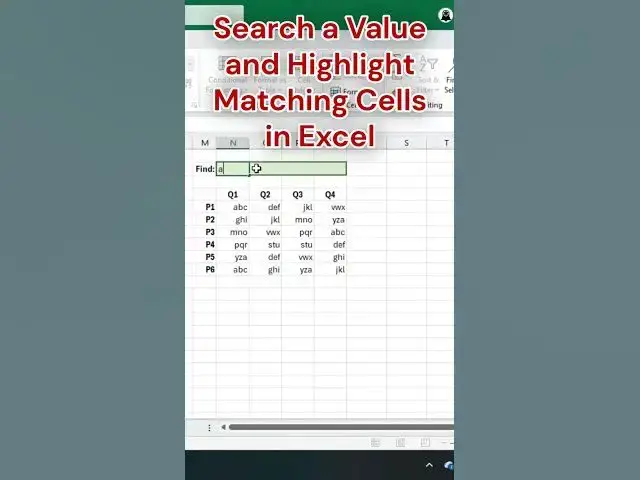 Video thumbnail for Search Data with Conditional Formatting in Excel #excel #excelwithbrainbell