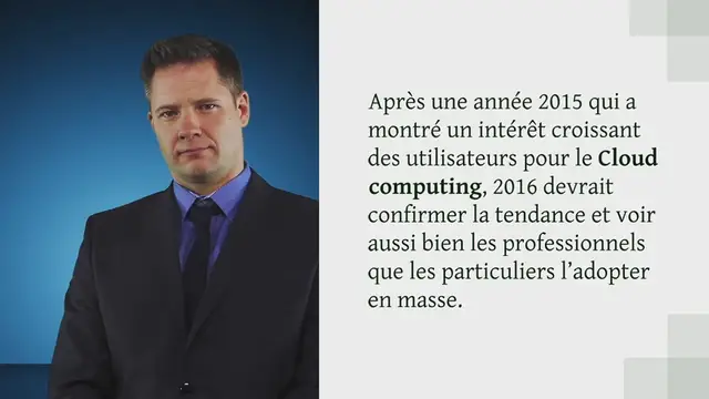 Video thumbnail for Le Cloud computing compte de plus en plus d’adeptes !