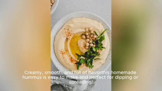 Video thumbnail for homemade hummus recipe